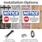 Signmission No Trespassing Or Through Traffic OSHA Notice Sign, Plastic, 14in W x 10in L, 2PK OS-2PACK-NS-P-1014-L-14962 - alternate 5